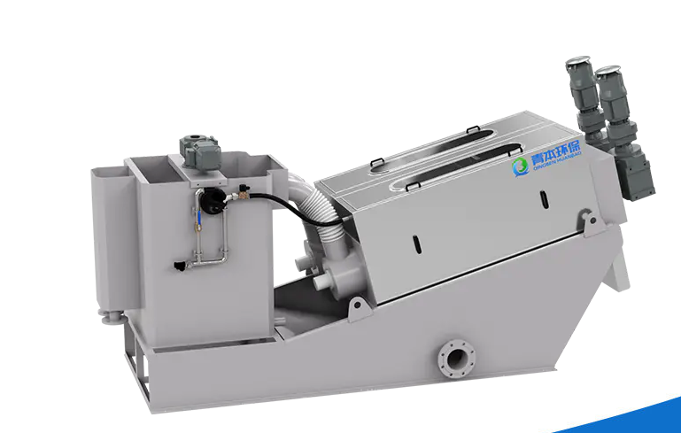 Quid est screw press sidge dewatering apparatus?